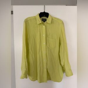 J Crew button up gauze shirt